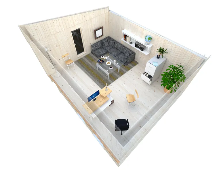 Palmako Gartenhaus Nordic+ Haus Annika Home Office 2