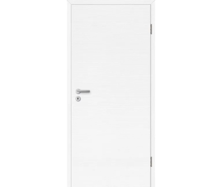 HORI Schallschutztür Wohnungseingangstür CPL Eiche weiß strukturiert quer SK2 Vollspan Designkante 2