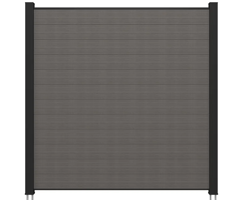 NewTechWood WPC Sichtschutzzaun Stecksystem Komplettset Portland 2