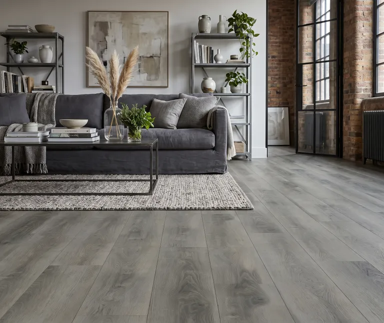 HORI Klick-Hartvinylboden Classic Rigid SPC Eiche Smoky Oak Landhausdiele synchron Holzstruktur schmal 6