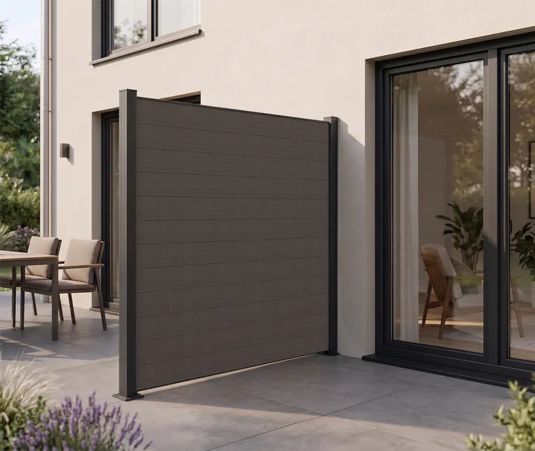 NewTechWood WPC Sichtschutzzaun Stecksystem Portland 0