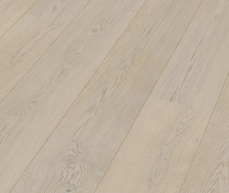 MEISTER Lindura Holzboden HD 400 Eiche natur arcticweiß 8917 gebürstet Landhausdiele 0