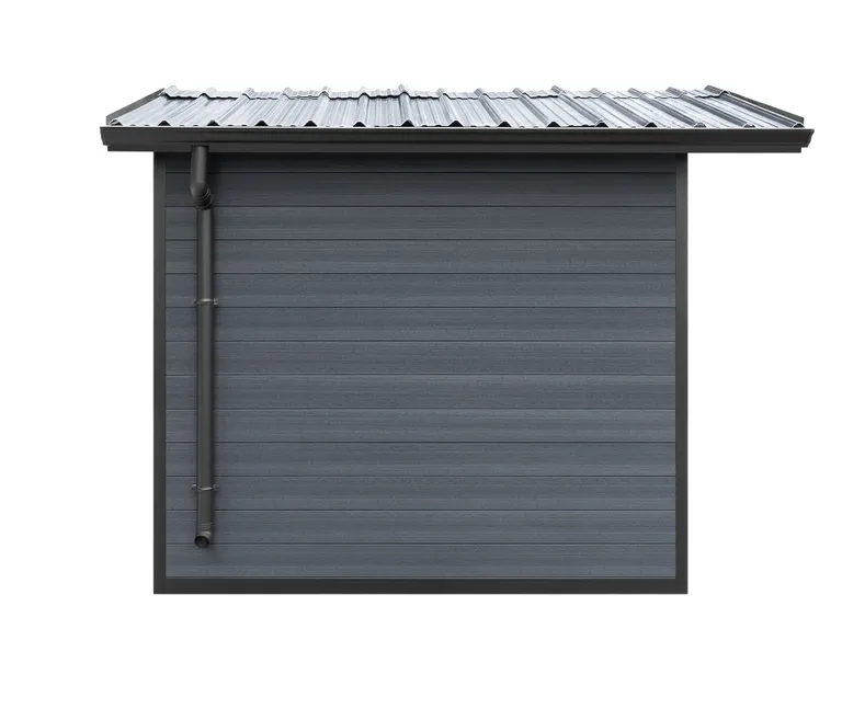 HORI Gartenhaus WPC Satteldach anthrazit 2