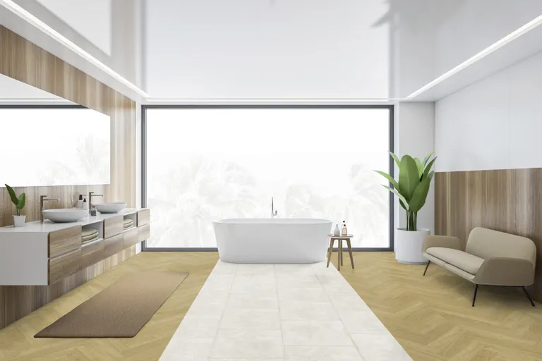 Gerflor Klebe-Vinylboden, Senso Unik, Fischgräte, Madera Miel 4