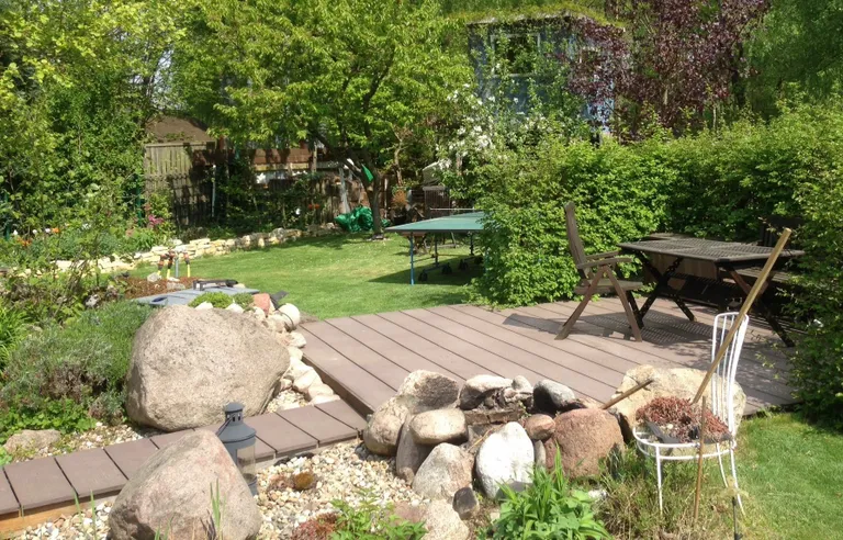 Megawood Terrassendielen Komplettset WPC Jumbo Premium massiv lavabraun 12