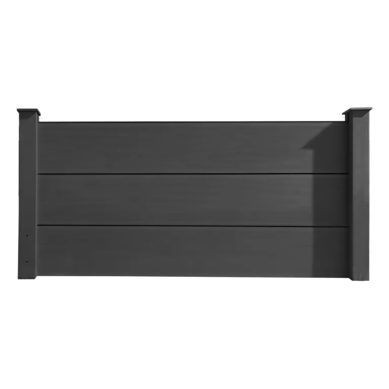 HORI WPC Sichtschutzzaun Halbhoch Anbauset 0