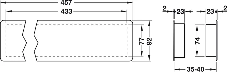 HORI Lüftungsgitter dunkelbraun 3
