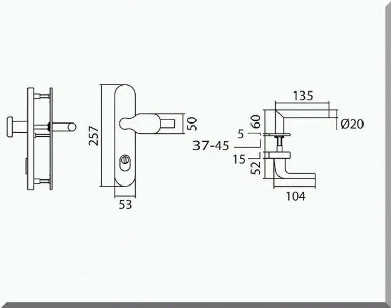 HORI Schallschutztür Wohnungseingangstür Weißlack RAL9010 SK1 Eckkante Vollspan Komplettset 11