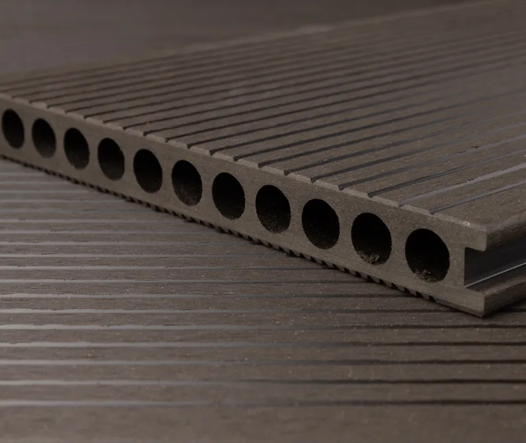 HORI Terrassendielen WPC/BPC Hohlkammer XXL dunkelgrau-braun 25 x 250 mm 6