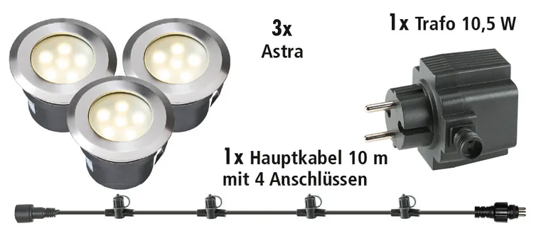 HORI Terrassenstrahler Astra-Set 1