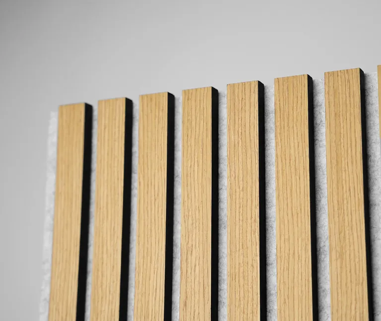 HORI Dekor Akustikpaneel Nature oiled Oak auf Filz Grau 1