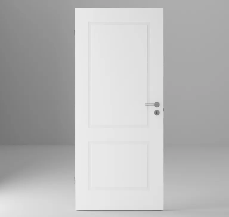 HORI Zimmertür Alicante 2 Weißlack RAL9003 Röhrenspan Designkante 1