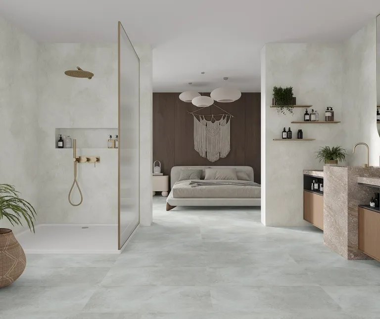 MODEE Wandverkleidung 2800 x 1175 x 4 mm Platte Stone Essence Zenith Grey mit Naturstruktur 3