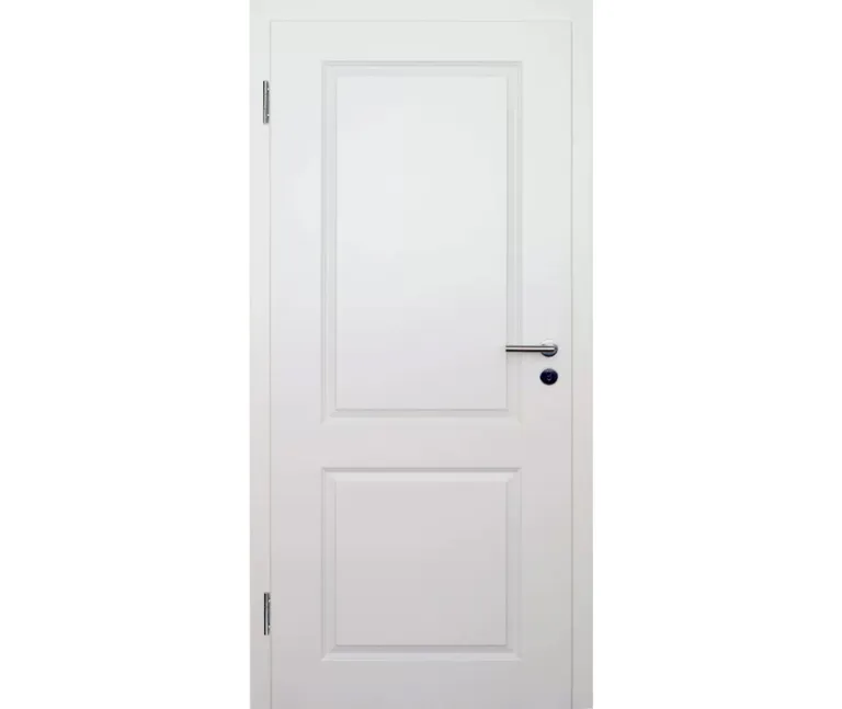 HORI Schallschutz Wohnungseingangstür Estella 2 Weißlack RAL9010 SK1 Rundkante Vollspan Komplettset 0