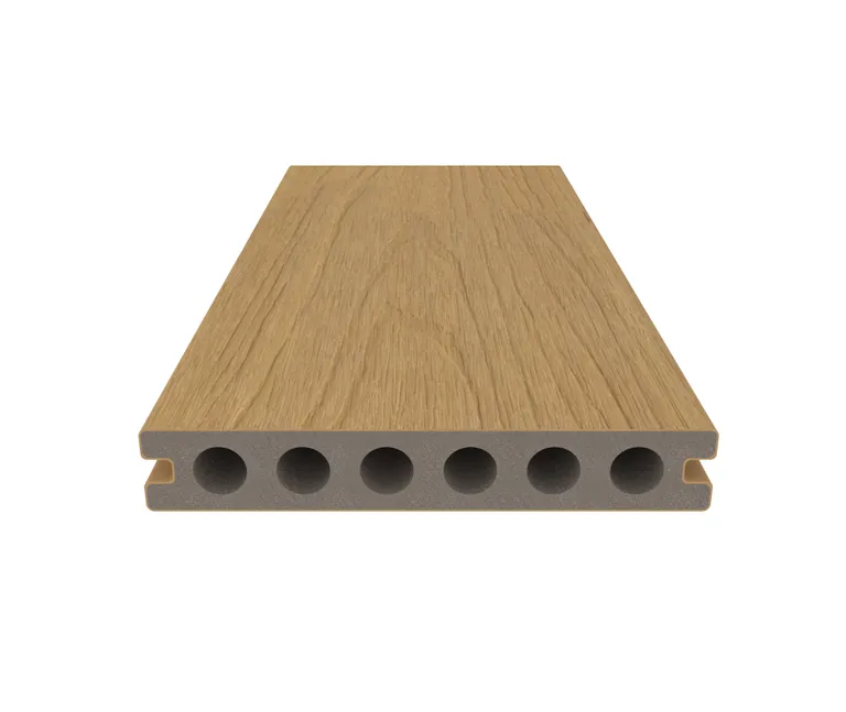 NewTechWood Terrassendielen WPC Hohlkammer Deluxe Red Cedar Holzstruktur gebürstet / glatt gebürstet Co-Extrudiert 22,5 x 138 mm 2