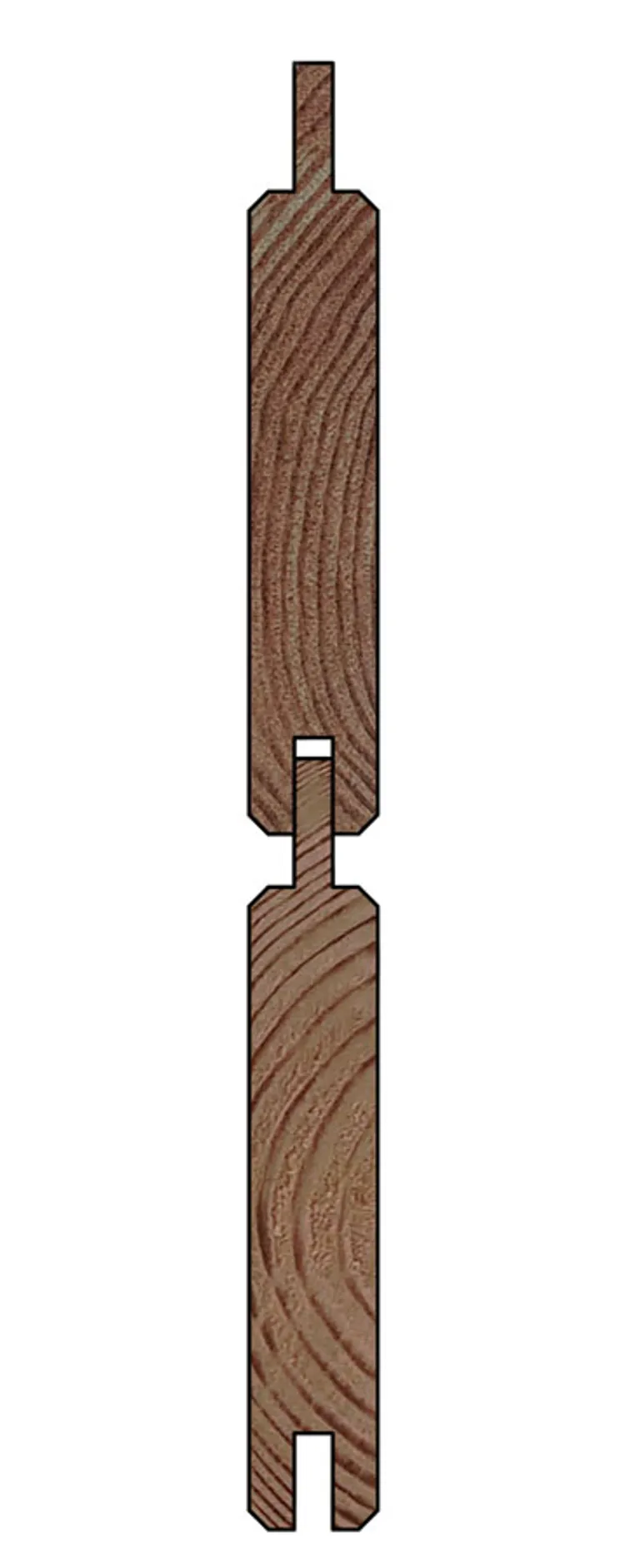 HORI Holz-Steckzaun GARDO Füllprofil 4