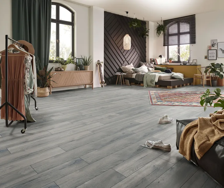 KRONOTEX Laminat Exquisit D4765 Pettersson Eiche Grau Landhausdiele 3