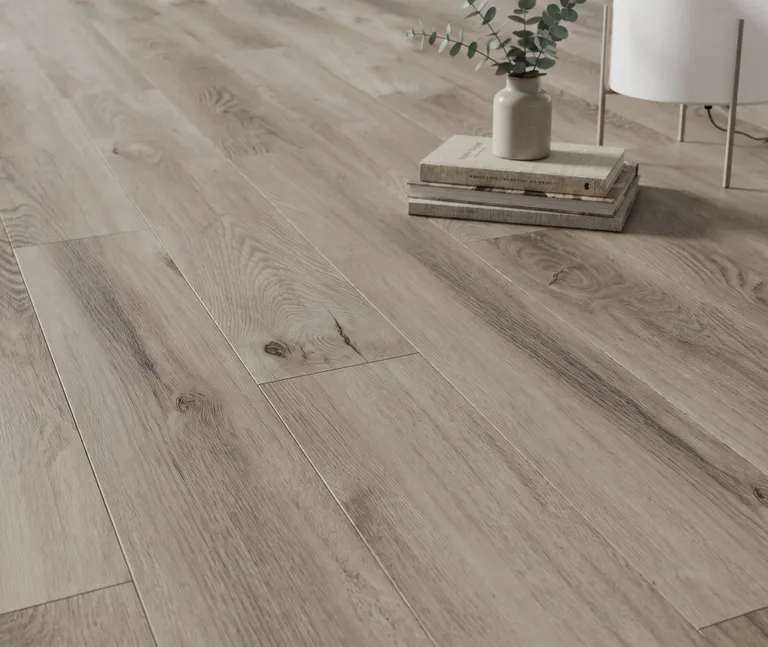 HORI Klick-Hartvinylboden Classic Rigid SPC Eiche Driftwood Landhausdiele synchron Holzstruktur schmal 5