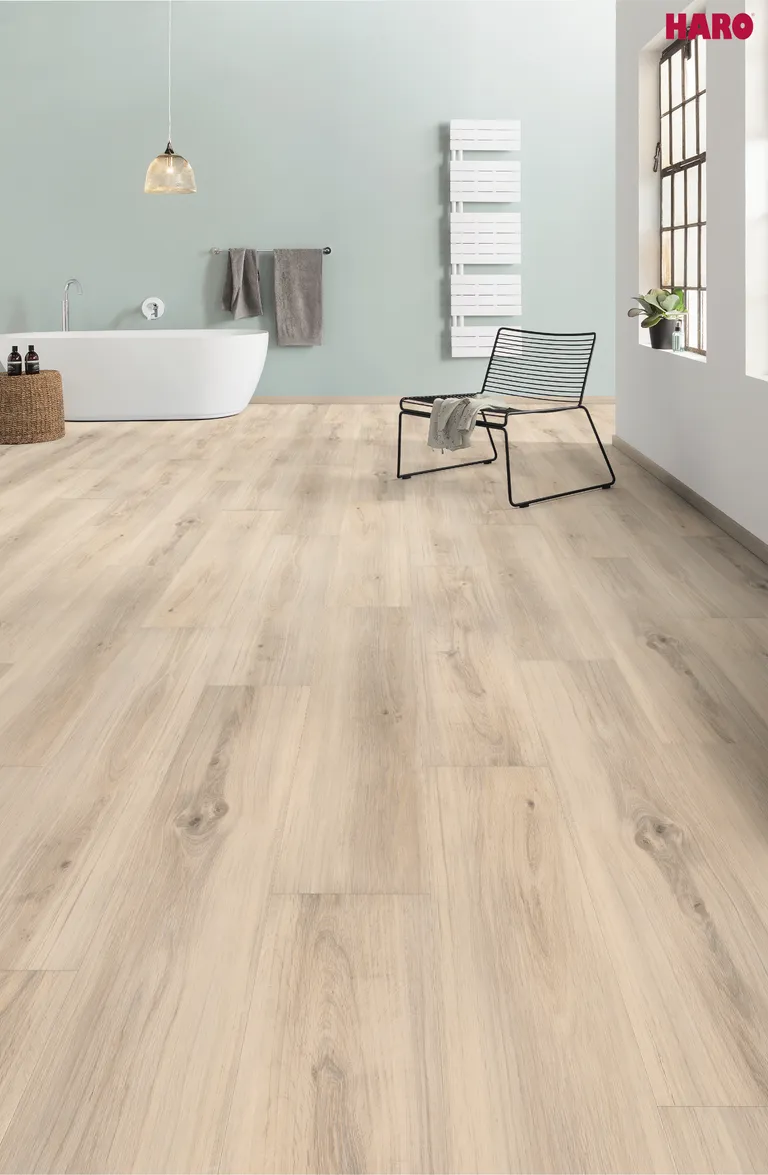 Haro Disano Saphir PVC freier Designboden Kristalleiche strukturiert Landhausdiele 3