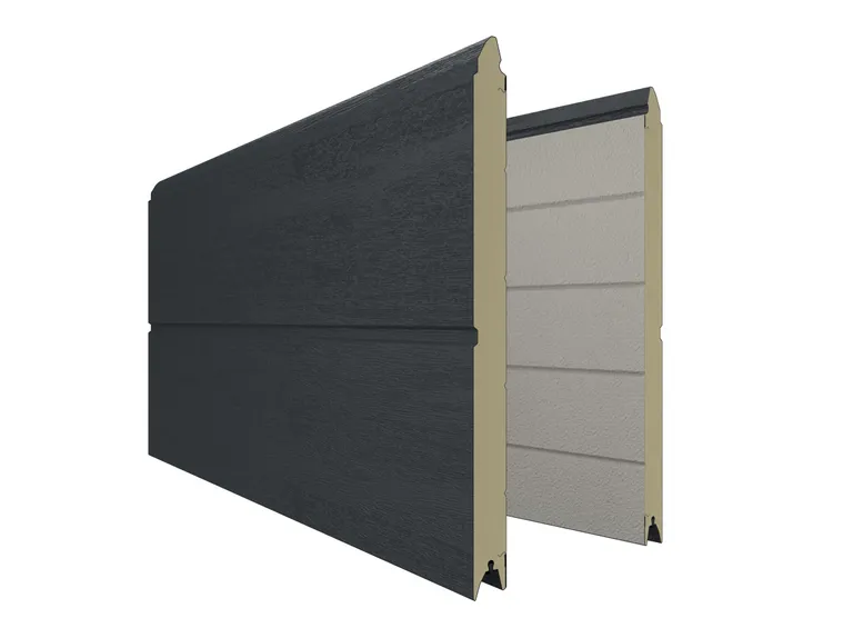 HORI Garagentor Comfort M-Sicke Woodgrain Sektionaltor Komplettset 1