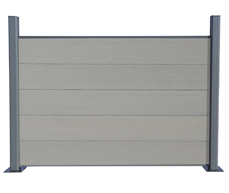 HORI WPC Sichtschutzzaun Stecksystem Safety Schutzummantelung Halbhoch Anbauset 0