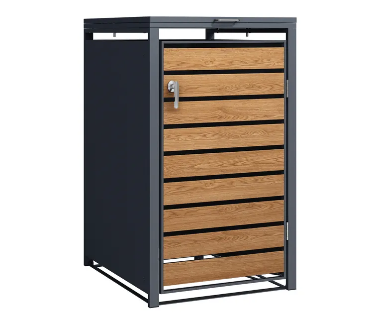 HORI Mülltonnenbox Cleanman 3 Wood 2