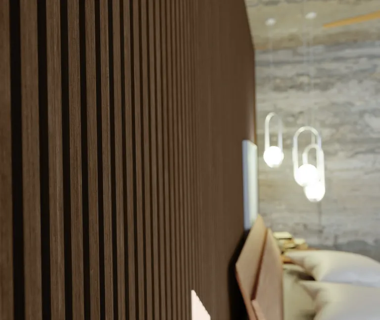 HORI WALL Akustik Dekor Wandpaneele Walnut 4
