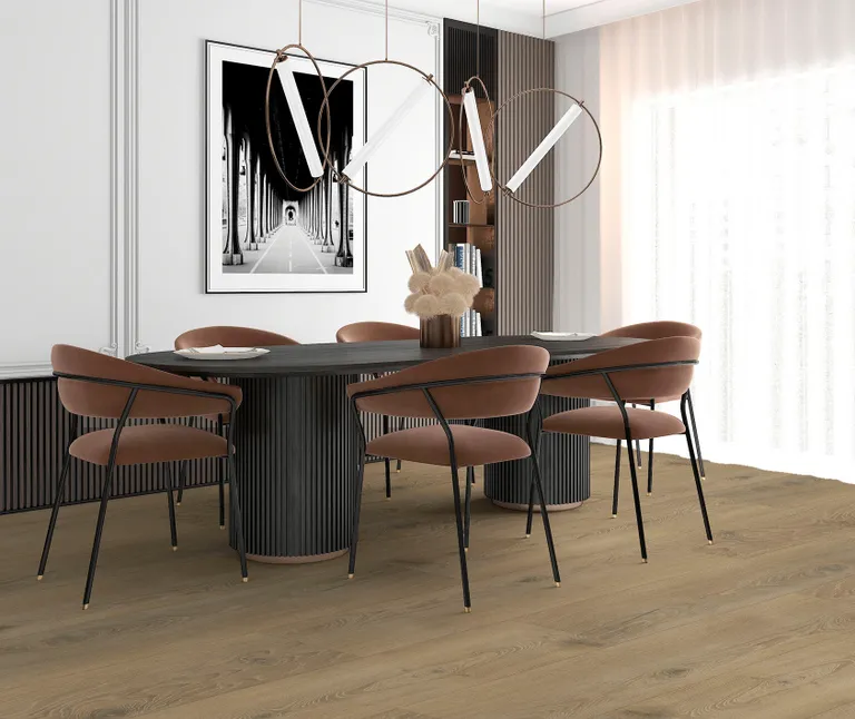 HORI Klick-Hartvinylboden Rigid SPC Eiche James Madison beige gekälkt Landhausdiele Holzstruktur 0