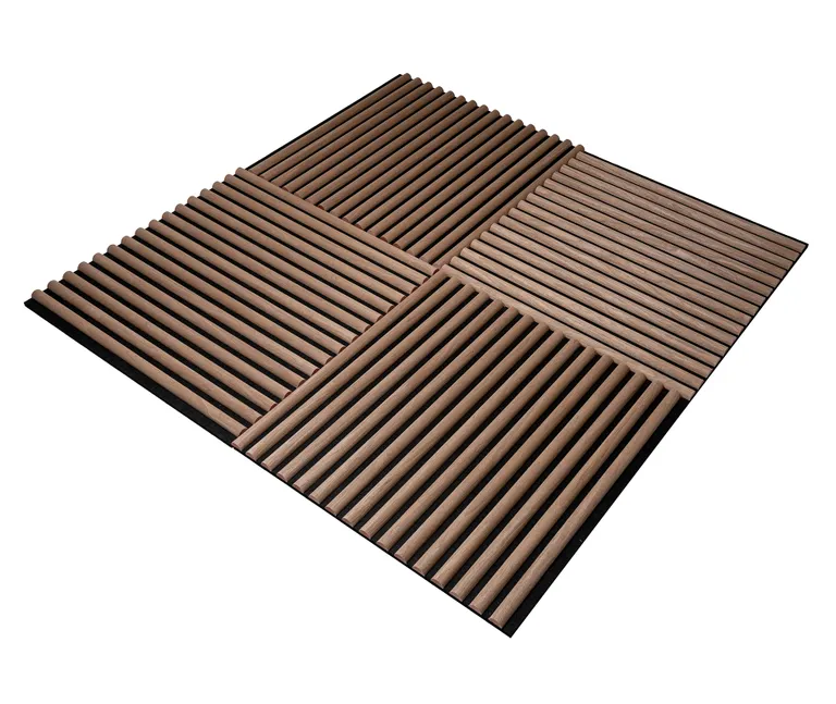 HORI WALL Akustik Dekor Wandpaneele Beige Oak Rundstab Quadratisch 5
