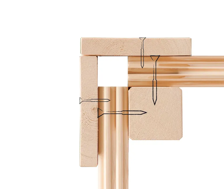 Karibu System-Sauna Komplettset Torge Fronteinstieg 38 mm 10