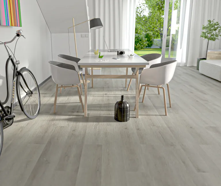 HORI Klick-Hartvinylboden Rigid SPC Eiche Markant weiss Sunbury Landhausdiele Holzstruktur 6