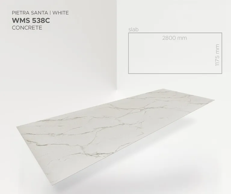 MODEE Wandverkleidung 2800 x 1175 x 4 mm Platte Stone Essence Pietra Santa mit Naturstruktur 2