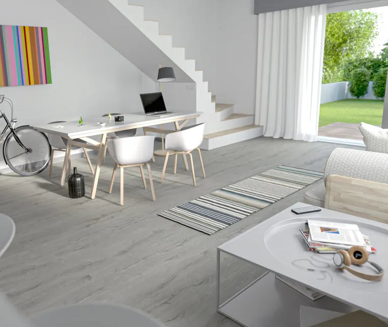 HORI Klick-Hartvinylboden Rigid SPC Eiche Windsor Castle Landhausdiele synchron Holzstruktur 7