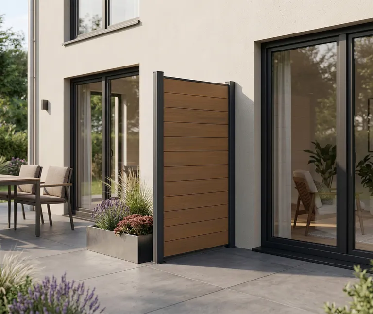 NewTechWood WPC Sichtschutzzaun Stecksystem Portland 4