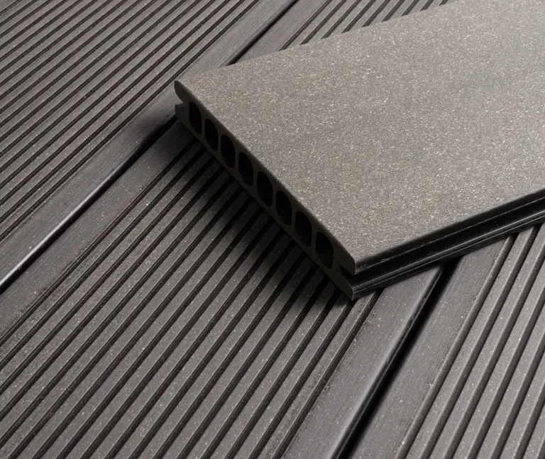HORI Terrassendielen Komplettset WPC Royal Hohlkammer grau / anthrazit 4