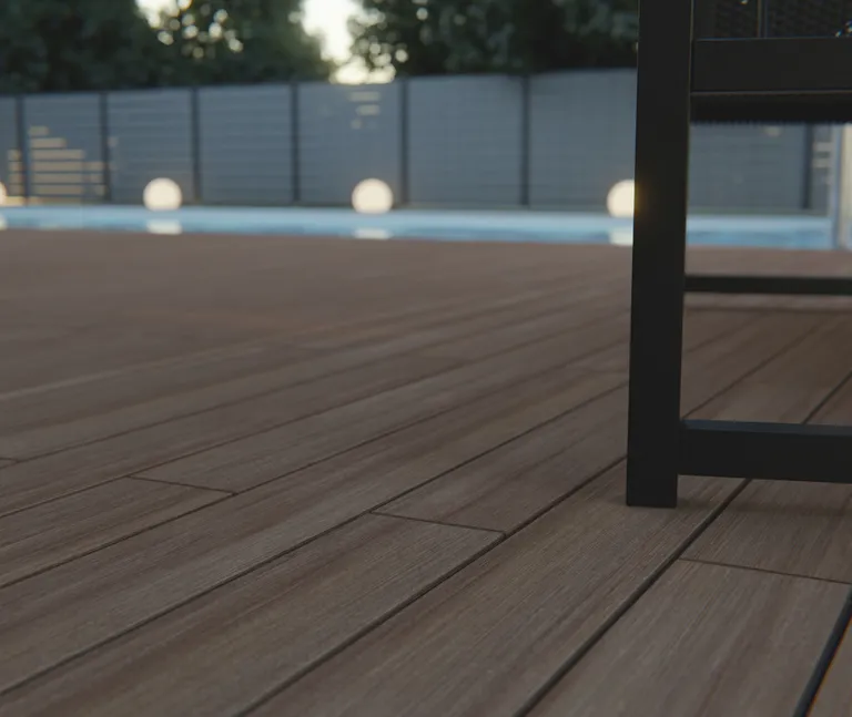 HORI Terrassendielen Komplettset WPC Barbados Massiv braun 19 x 140 mm 4
