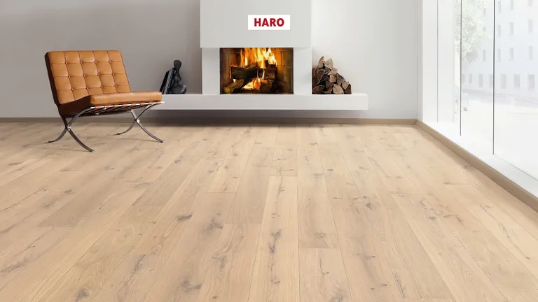 HARO Parkett 4000 Eiche puroweiß strukturiert Sauvage Landhausdiele 2