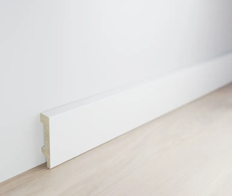 HORI Kunststoff Sockelleiste EPS Modern weiß 1