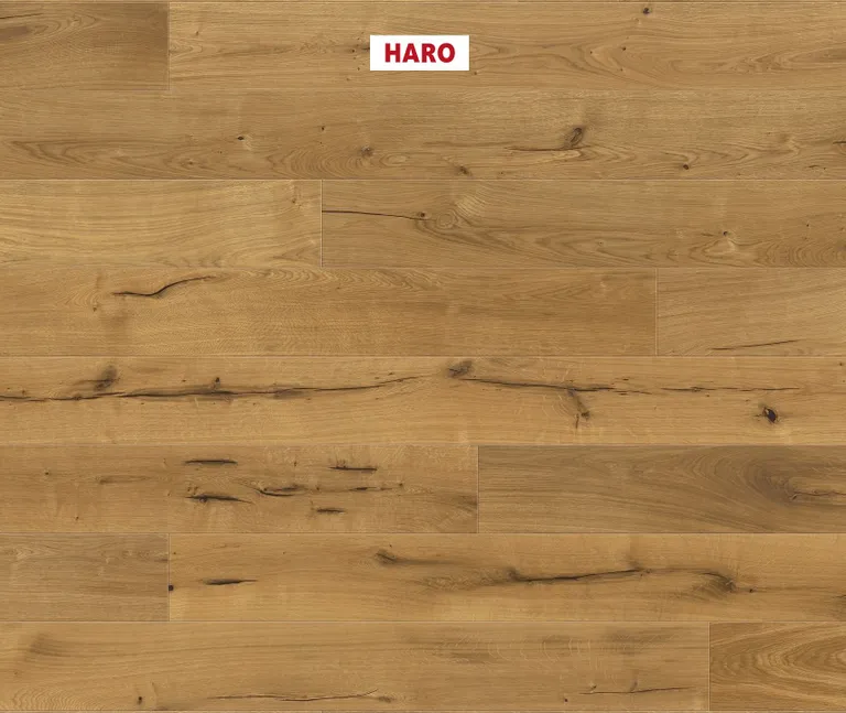 HARO Parkett 4000 Plaza Eiche Alabama strukturiert Landhausdiele 0