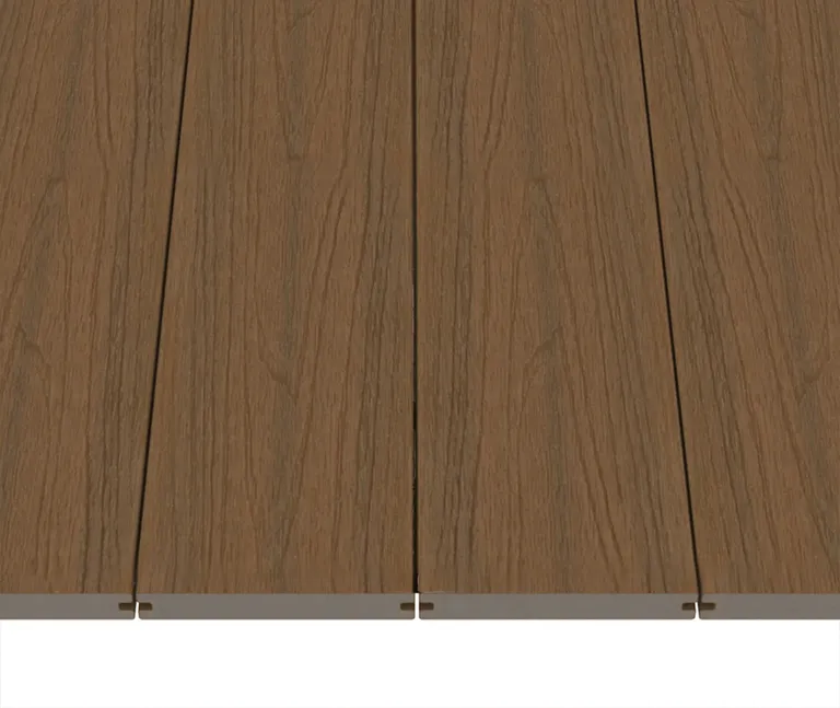 NewTechWood Terrassendielen WPC Massiv Teak VIntage-Holzstruktur / glatt gebürstet Co-Extrudiert 22,5 x 210 mm 1