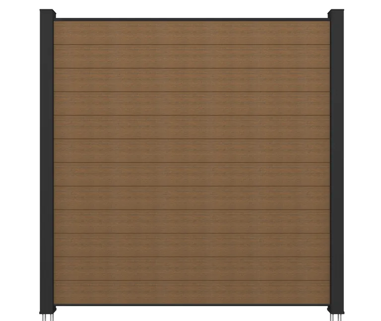 NewTechWood WPC Sichtschutzzaun Stecksystem Komplettset Portland 0