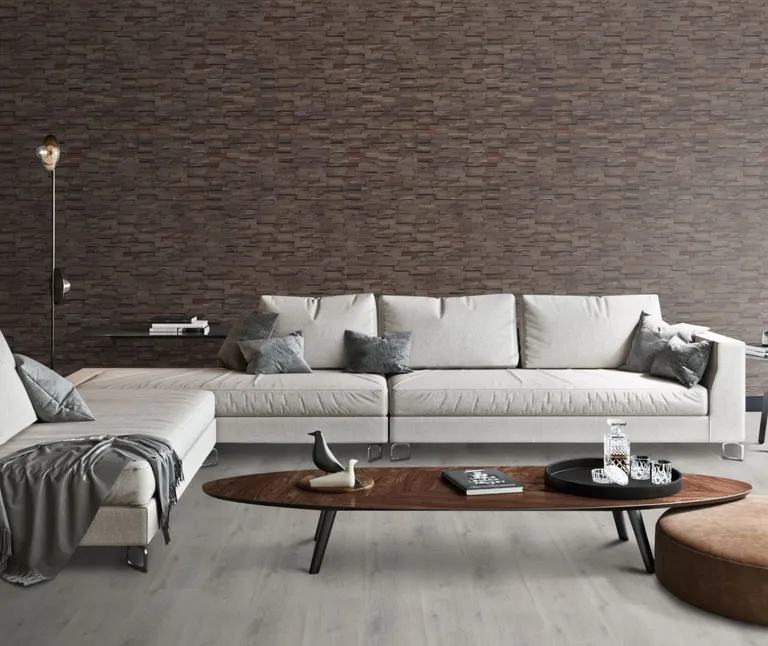 INDO Echtholz Wandverkleidung 3D Holzverblender Slimwood Hevea Charred 1