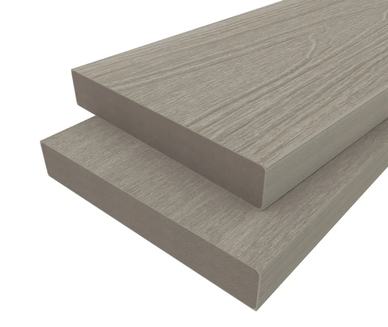 HORI Verkleidungsbretter WPC Massiv Wood Feeling Co-Extrudiert  22,5x138mm hellgrau 0