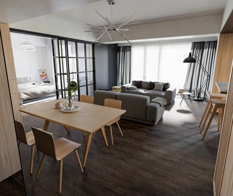 HORI Klick-Hartvinylboden Rigid SPC Eiche Golden Grain Landhausdiele synchron Holzstruktur 4