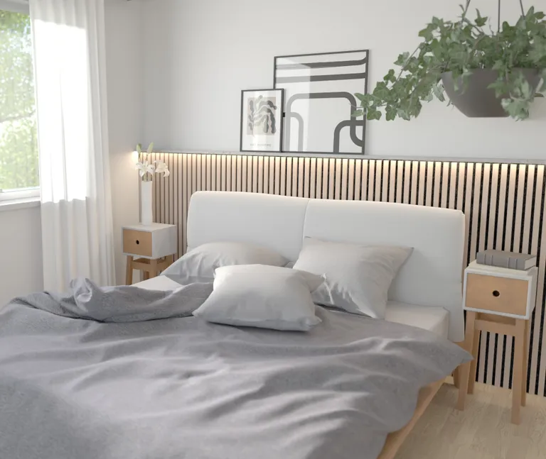 HORI WALL Wandpaneele Eiche weiß, 60 cm Breite 4