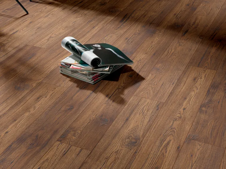 DOMIZIL PVC freier Klick-Designboden Aqua Hickory geräuchert Landhausdiele 2