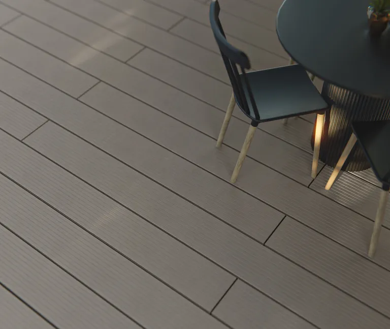 HORI Terrassendielen Komplettset WPC/BPC Massiv XXL grau 3