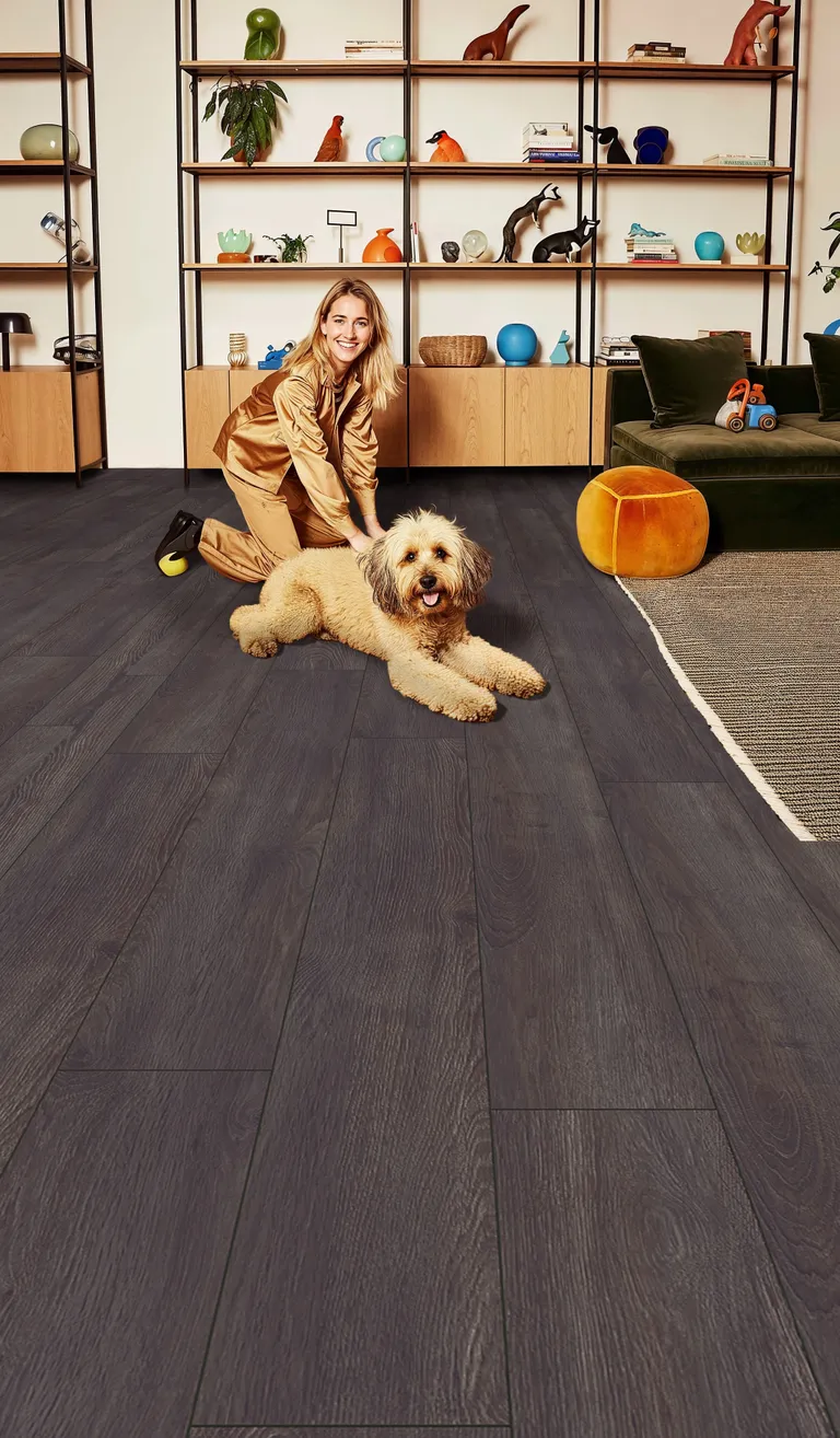 kiwi now PVC freier Klick-Designboden 60KN10 Elba Eiche Schwarz Landhausdiele die starke Wahl 3