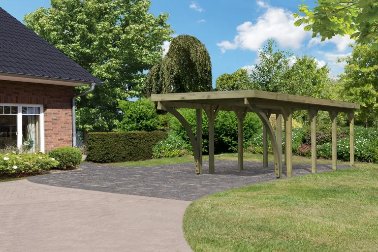Karibu Einzelcarport Classic 4