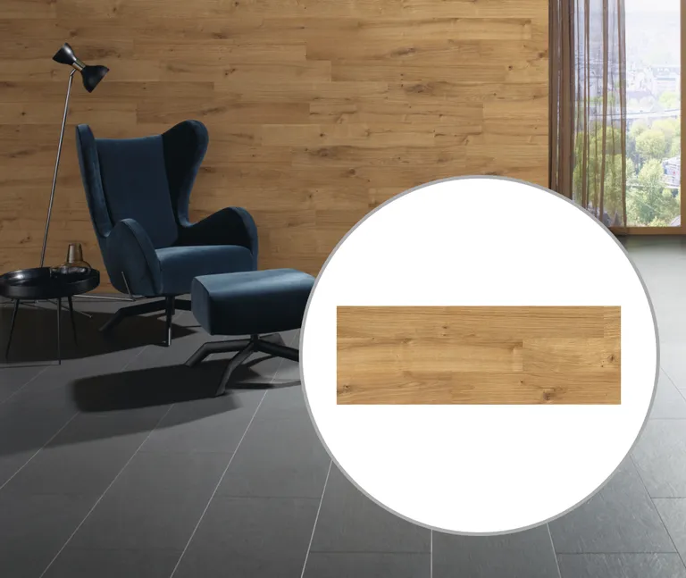 HARO Interior Wall Echtholz Wandverkleidung Patagonia Eiche River relief strukturiert geölt 0